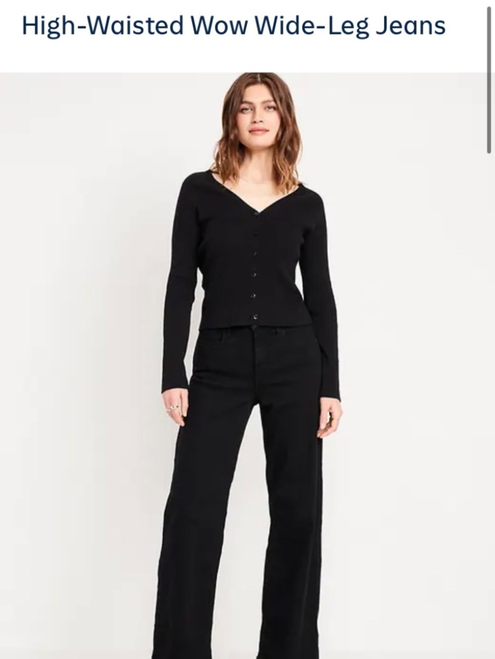 Old navy high wasted wide leg jeans